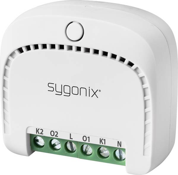 Wi-Fi Commutateur  encastré 2 canaux  Puissance de coupure (max.) 2300 W Portée max. 300 m