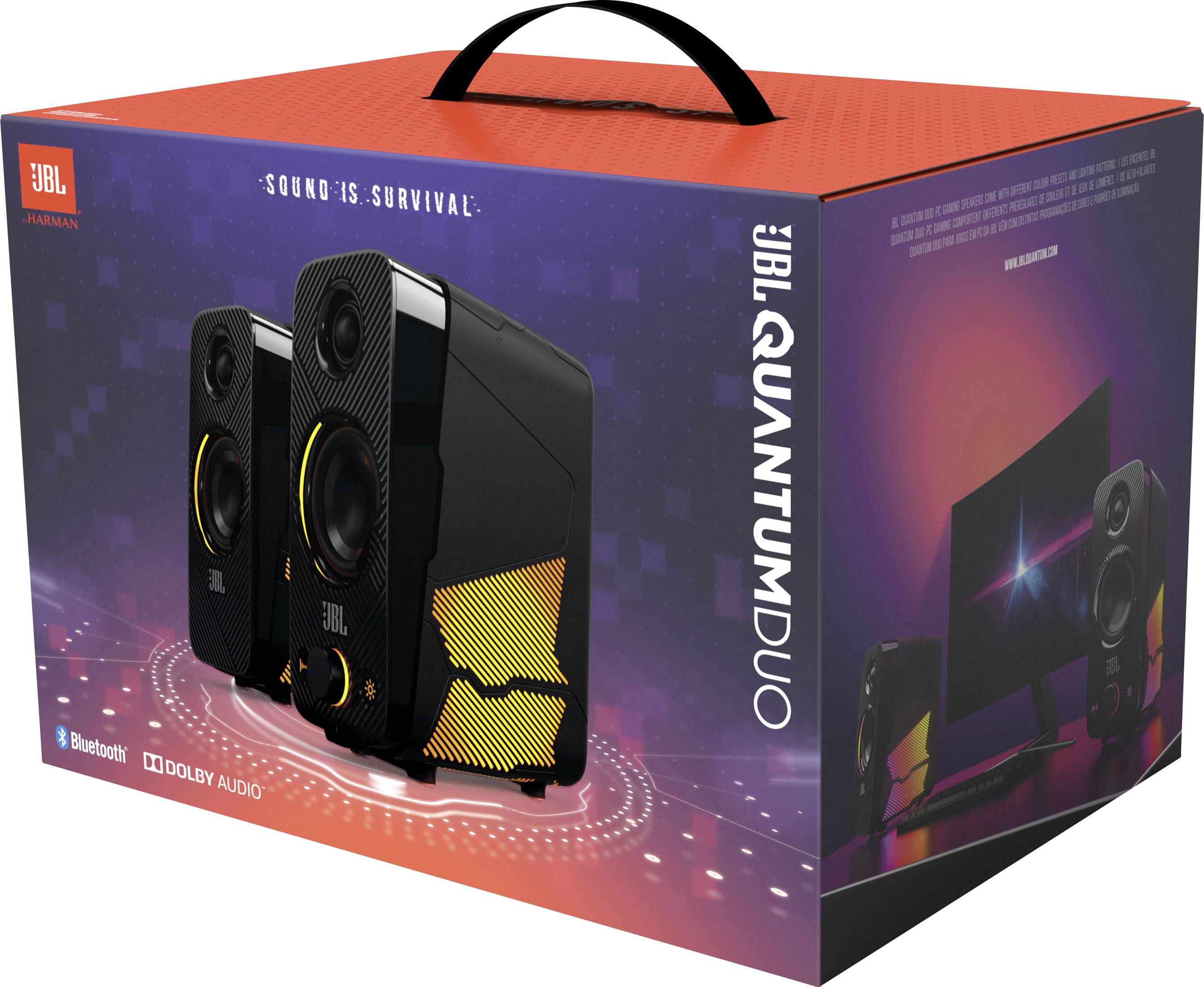 JBL QUANTUM DUO 2.0 Enceintes PC Bluetooth, filaire 20 W noir-12