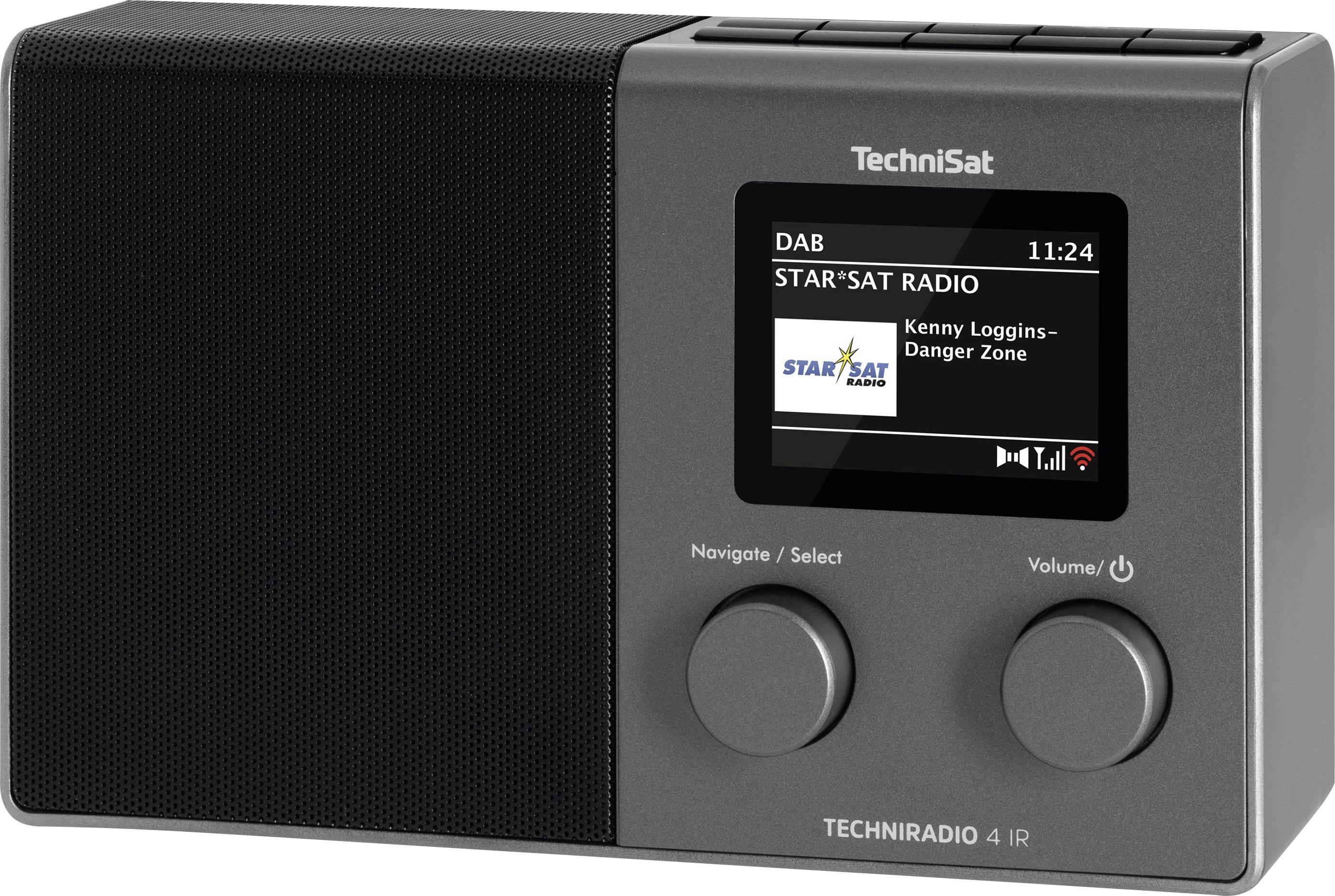 TechniSat Techniradio 4 IR Radio de table Internet Internet, DAB+, FM WiFi, radio internet  fonction réveil noir,argent-2