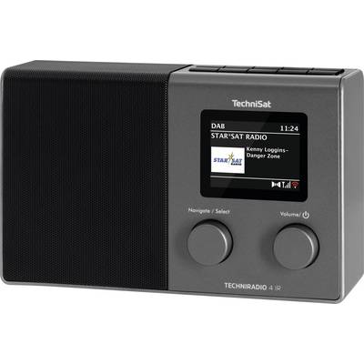 TechniSat Techniradio 4 IR Radio de table Internet Internet, DAB+, FM WiFi, radio internet fonction réveil noir,argent-2