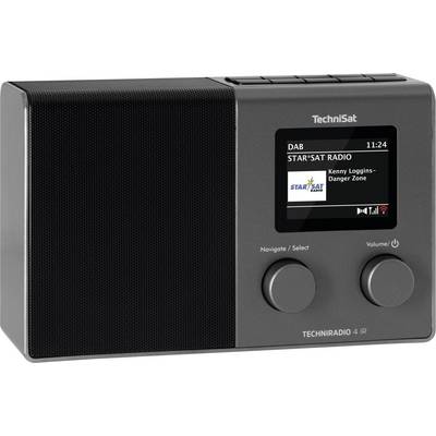 TechniSat Techniradio 4 IR Radio de table Internet Internet, DAB+, FM WiFi, radio internet fonction réveil noir,argent-3