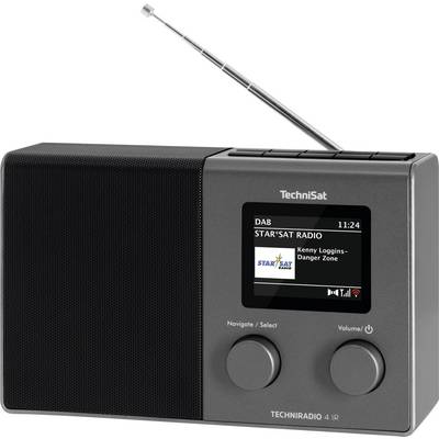 TechniSat Techniradio 4 IR Radio de table Internet Internet, DAB+, FM WiFi, radio internet fonction réveil noir,argent-4