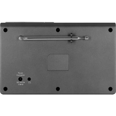 TechniSat Techniradio 4 IR Radio de table Internet Internet, DAB+, FM WiFi, radio internet fonction réveil noir,argent-5