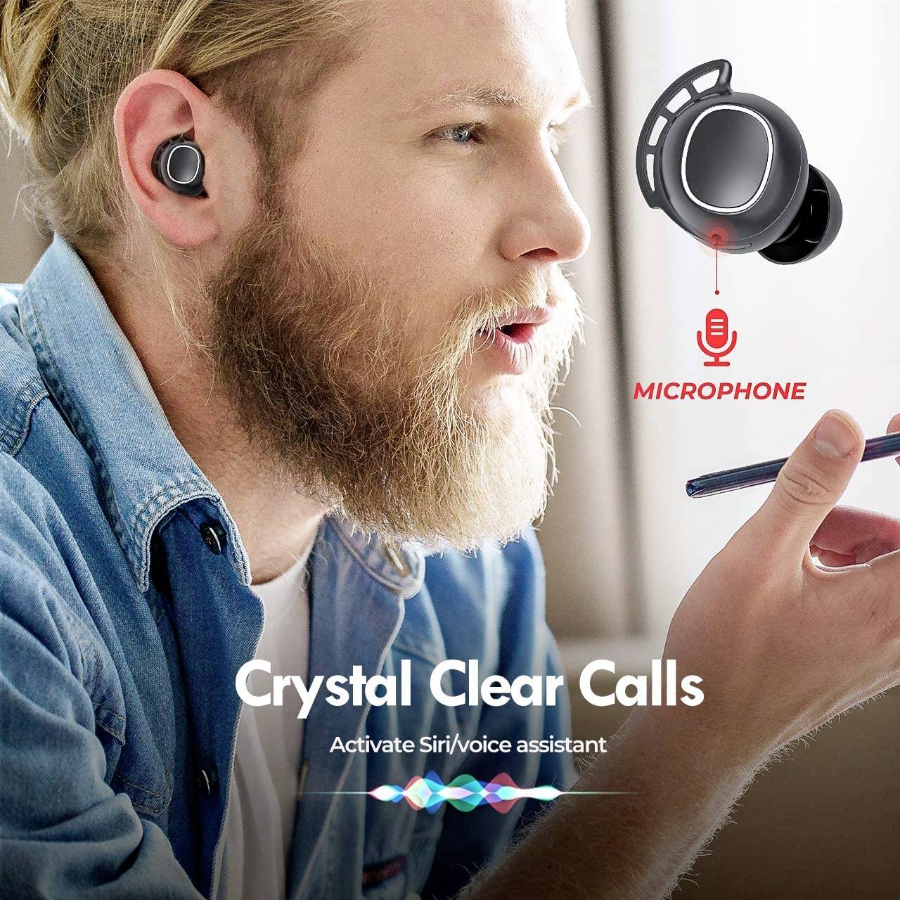 Mpow Mpow M30 TWS pour le sport Écouteurs intra-auriculaires Bluetooth noir 