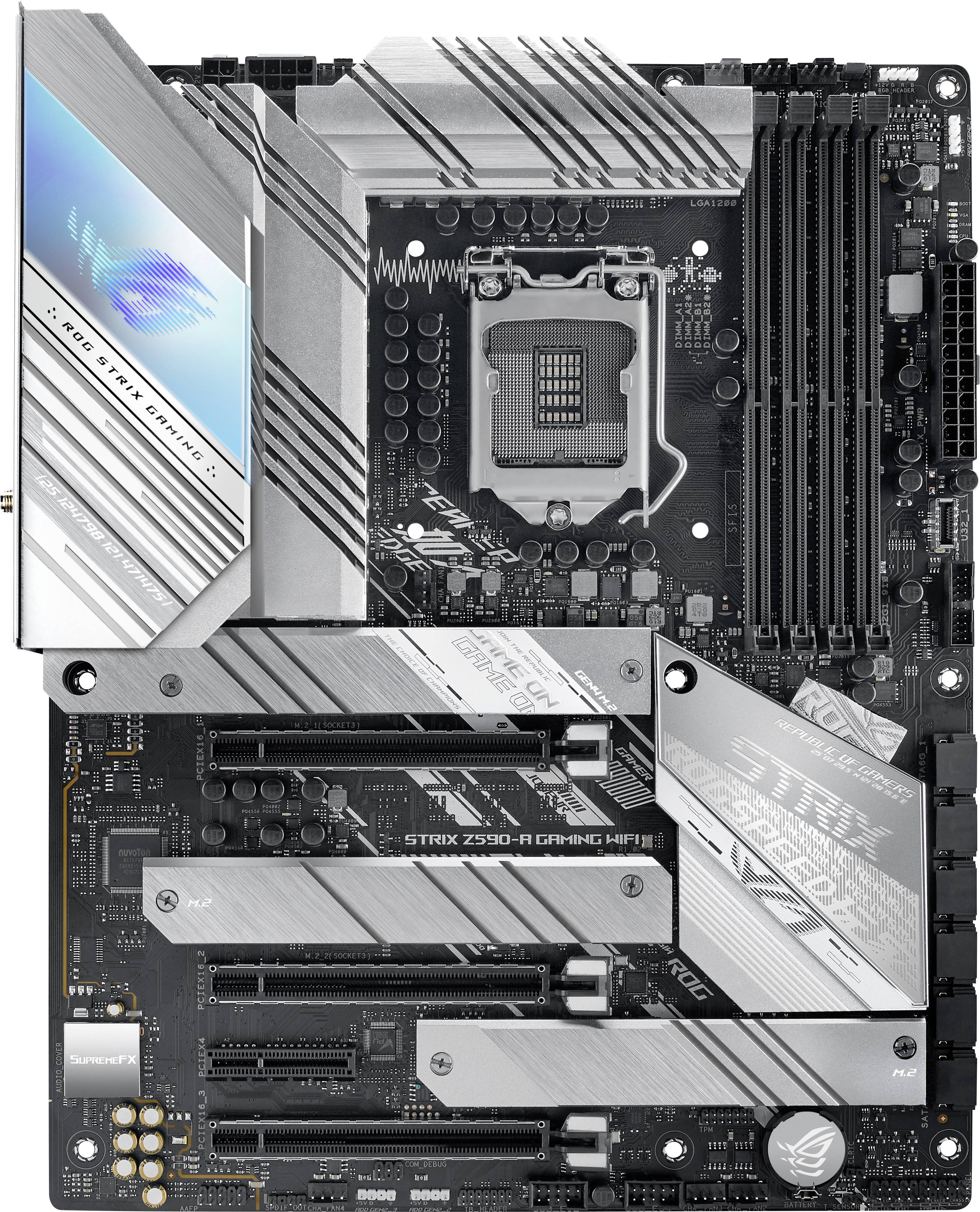 Asus ROG STRIX Z590-A GAMING WIFI Carte mère Socket (PC) Intel® 1200 Facteur de forme (détails) ATX Chipset de la carte -4