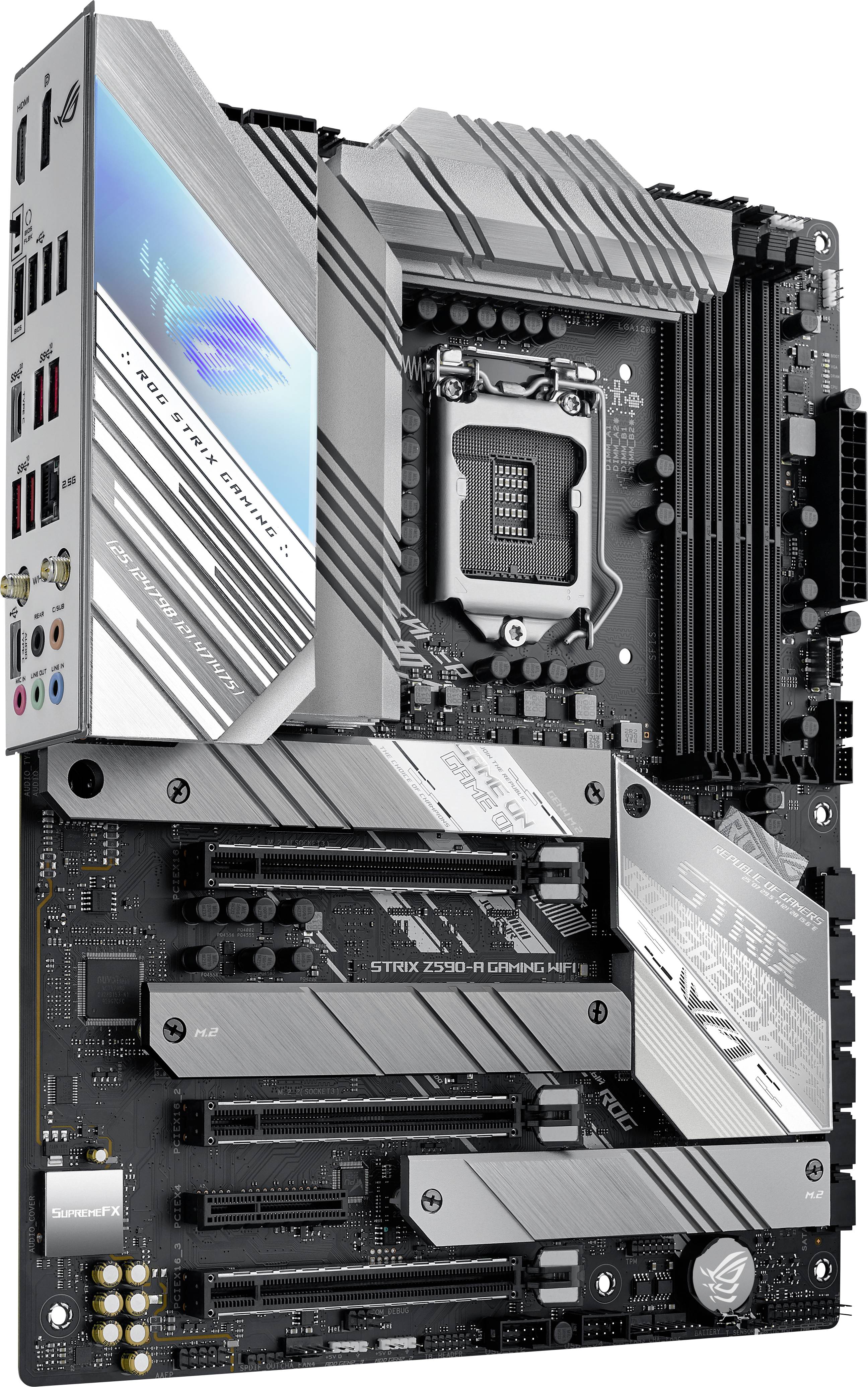 Asus ROG STRIX Z590-A GAMING WIFI Carte mère Socket (PC) Intel® 1200 Facteur de forme (détails) ATX Chipset de la carte -7