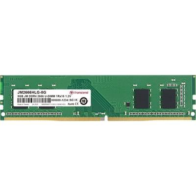 Transcend JetRAM Module mémoire pour PC   DDR4 8 GB 1 x 8 GB non-ECC 2666 MHz DIMM 288 broches CL19 JM2666HLG-8G