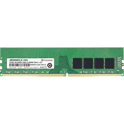 Transcend JetRAM Module mémoire pour PC   DDR4 32 GB 1 x 32 GB  2666 MHz DIMM 288 broches CL19 JM2666HLE-32G