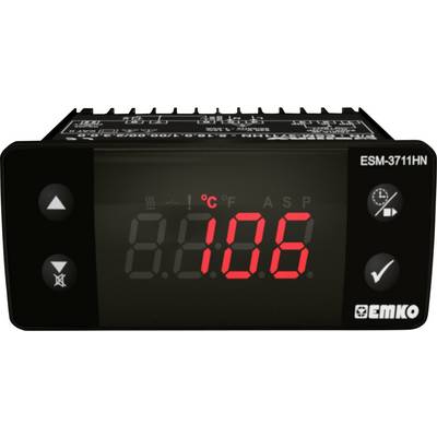 Appareil électronique de mesure de température affichant '106°C' sur l'écran LED. Touches gauche et droite pour le réglage.