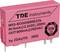'Rosa composant électrique avec inscription : TDE Instruments, M5S-BOS03800E2Zb, ENTRÉE : 5mA @ 3,3 VDC, 100 Hz, SORTIE : 800 mA @ 250 VCA, testé TÜV.'