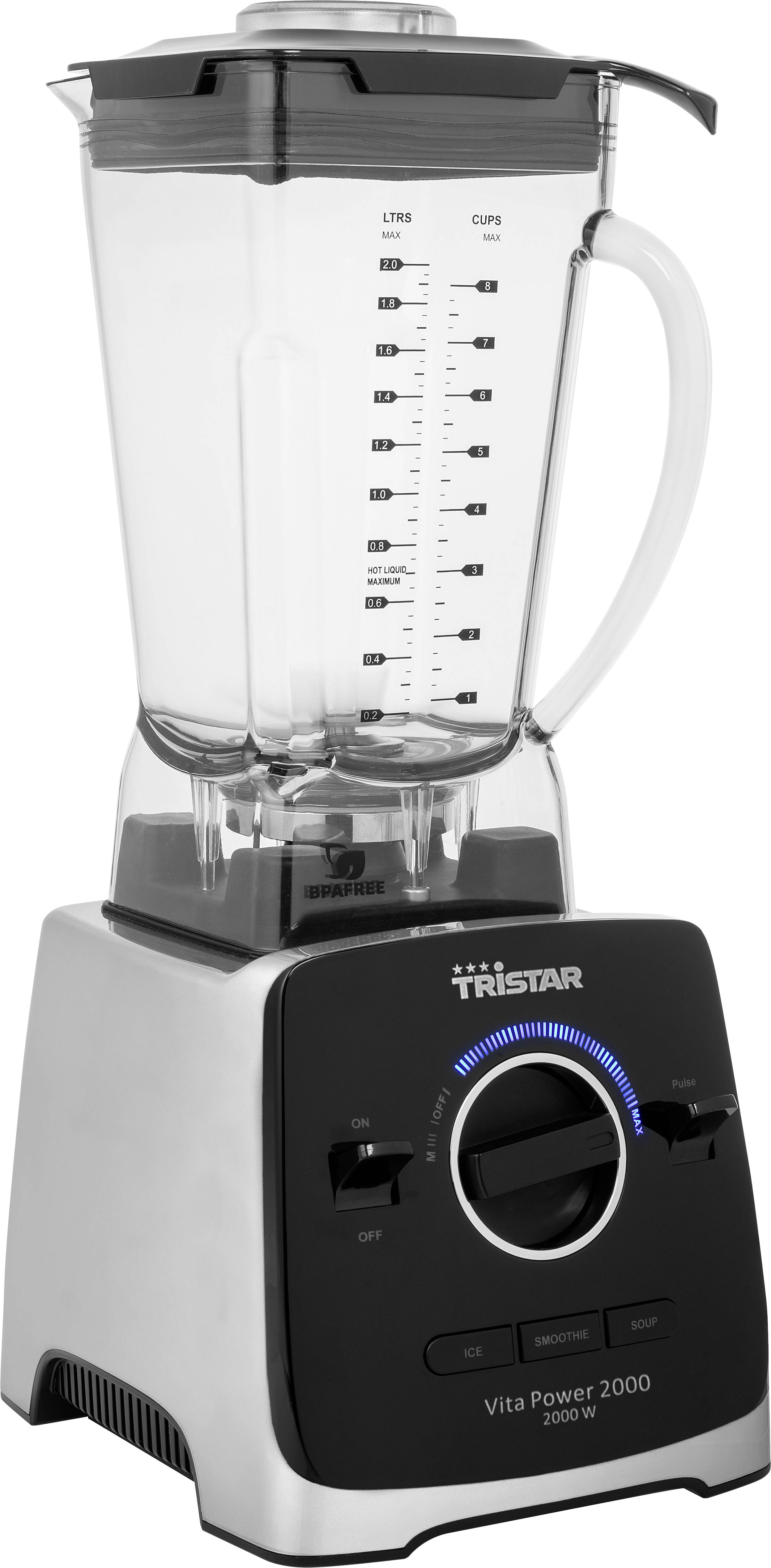 Tristar BL-4473 Mixeur sur pied 2000 W argent-noir
