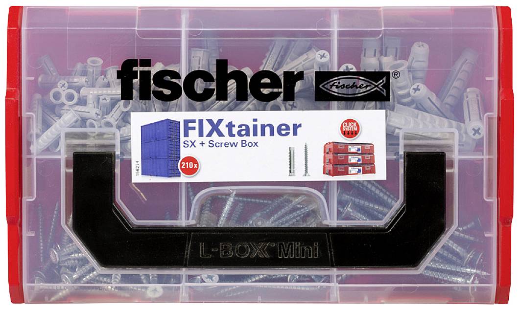 Fischer FIXtainer - SX Assortiment de chevilles 534084 210 pc(s)-3