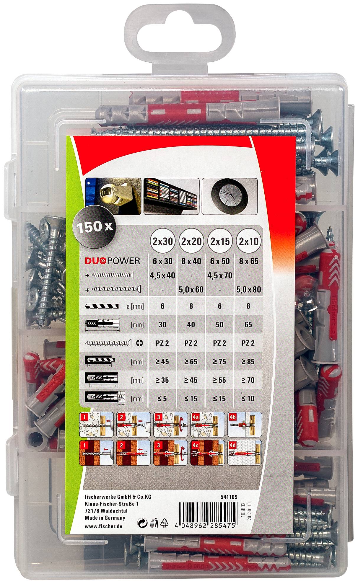 Fischer 541109 PROFI-BOX DUOPOWER Assortiment de chevilles 1 set-2