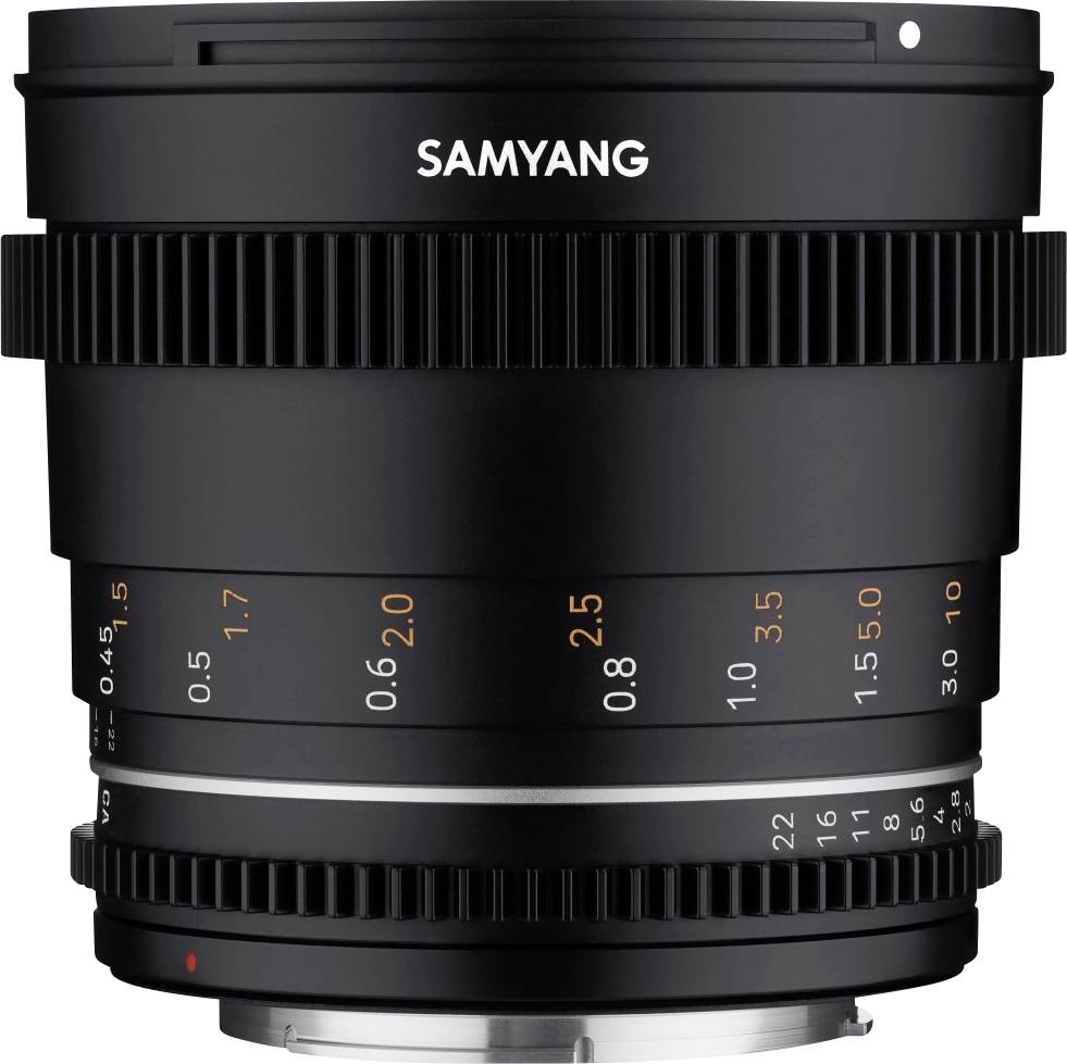 Samyang MF 50 mm T1,5 VDSLR MK2 Canon RF 23027 Objectif standard f/1.5 - 22 50 mm (max)-1