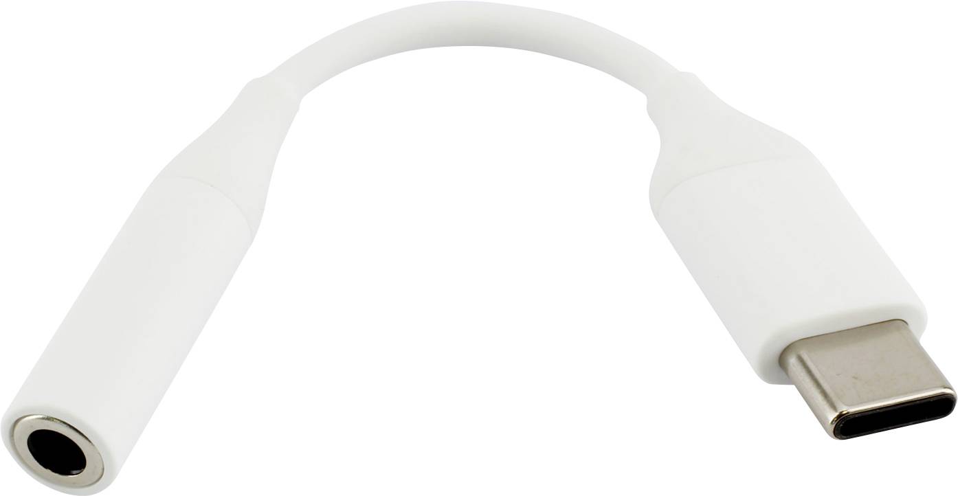 Adaptateur USB-C/jack 3.5mm femelle - blanc