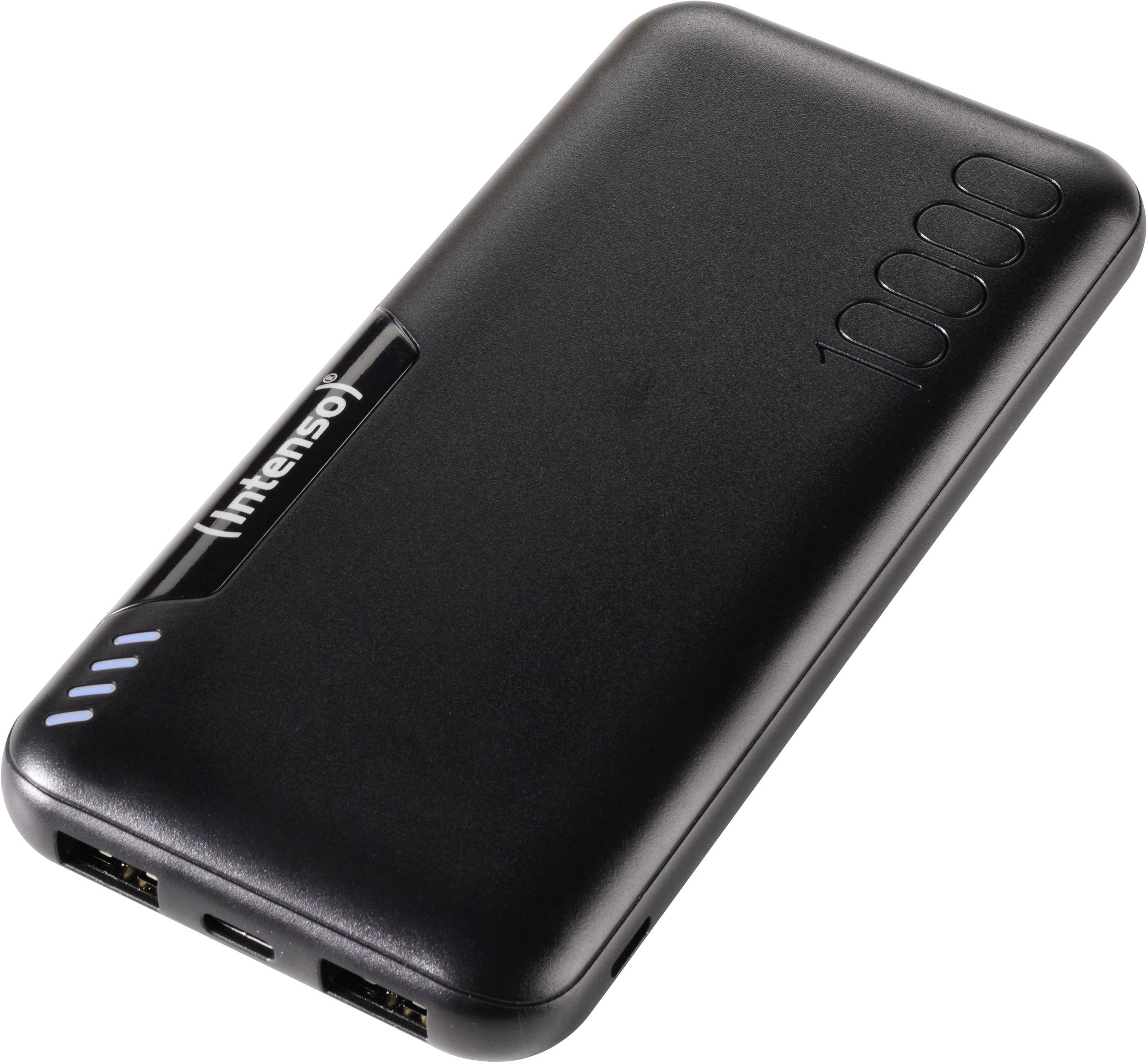 Intenso P10000 Powerbank (batterie supplémentaire) 10000 mAh LiPo noir affichage du statut-1