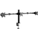 SpeaKa Professional SP-MM-230 Support d'écran 3 Écran(s) 43,2 cm (17") - 68,6 cm (27") noir réglable en hauteur, inclina