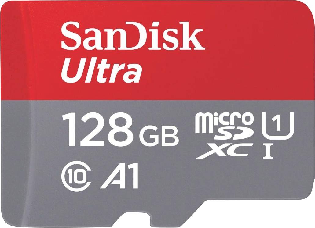SanDisk Ultra Carte microSDXC 128 GB Class 10 UHS-I avec adaptateur SD