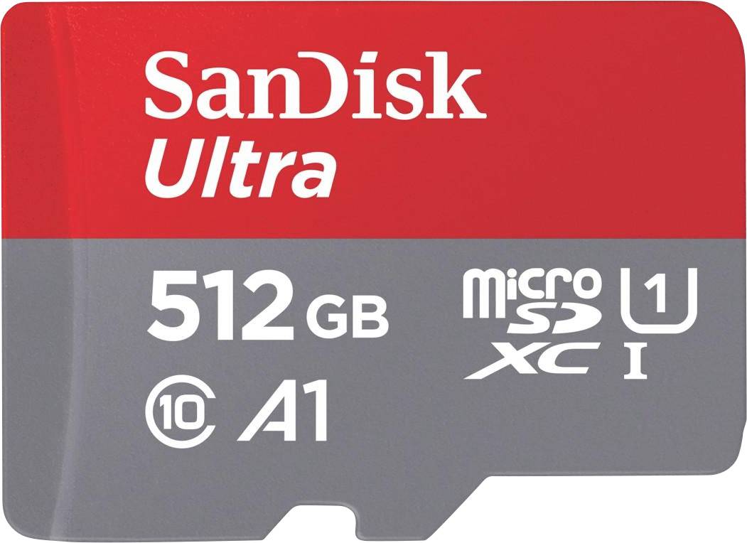 Micro SDXC Ultra 512 Go (A1/UHS-I/CL.10/120 Mo/s) + adaptateur « Mobile »