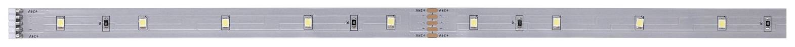 Une barre lumineuse à LED avec plusieurs puces LED réparties uniformément dans un agencement linéaire.