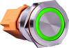 Joy-it BUTTON22B-M-GR BUTTON22B-M-GR Bouton-poussoir 250 V/AC 7 A 1 x On/(Off) à rappel vert (Ø x H) 25 mm x 40.40 mm IK10, IP67 1 pc(s)