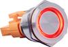 Joy-it BUTTON22B-M-RD BUTTON22B-M-RD Bouton-poussoir 250 V 7 A 1 x On/Off à rappel rouge (Ø x H) 25 mm x 40.40 mm IP67, IK10 1 pc(s)