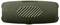 Enceinte portable sans fil avec surface en tissu gris. Design avec grille losangée au centre. Idéal pour écouter de la musique en déplacement.