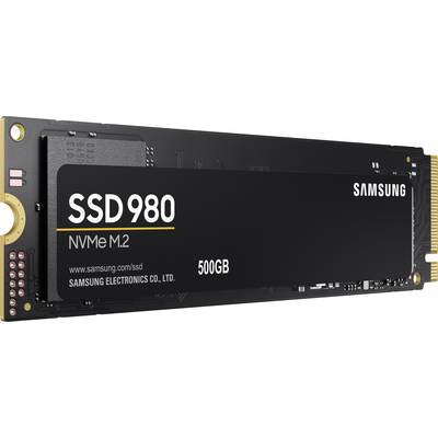 Disque SSD Samsung, modèle SSD980, NVMe M.2 d'une capacité de 500 Go.