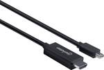 Manhattan 4K@60Hz Mini DisplayPort sur câble HDMI Mini DisplayPort mâle vers HDMI mâle 1 m noir