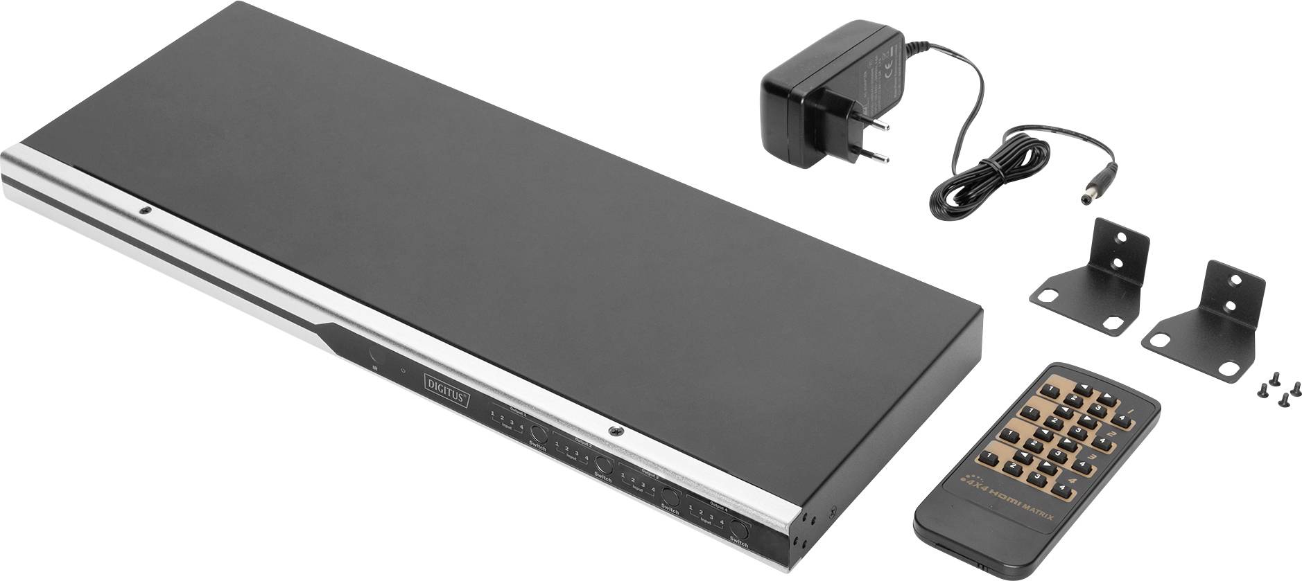 Digitus DS-43308 5+2 ports Switch matrice HDMI compatible avec l'ultra HD, commutable individuellement, avec télécommand-7