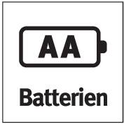 Logo "Piles AA" avec une icône de batterie stylisée sur un fond noir.