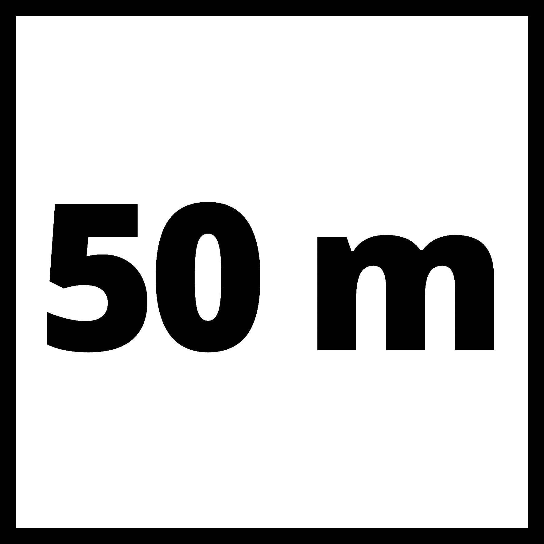 'Panneau : 50 mètres'