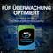 Disque dur SkyHawk AI, optimisé pour la surveillance, spécialement conçu pour les systèmes IA, présenté devant un ciel nocturne et un arrière-plan de bâtiments.