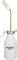 Burette avec un court tuyau métallique et un mécanisme de pompage, bouteille blanche portant l'inscription 'Hazet 2160-1'.