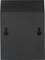 Un objet rectangulaire noir à surface lisse, doté de deux supports de fixation à l'arrière.