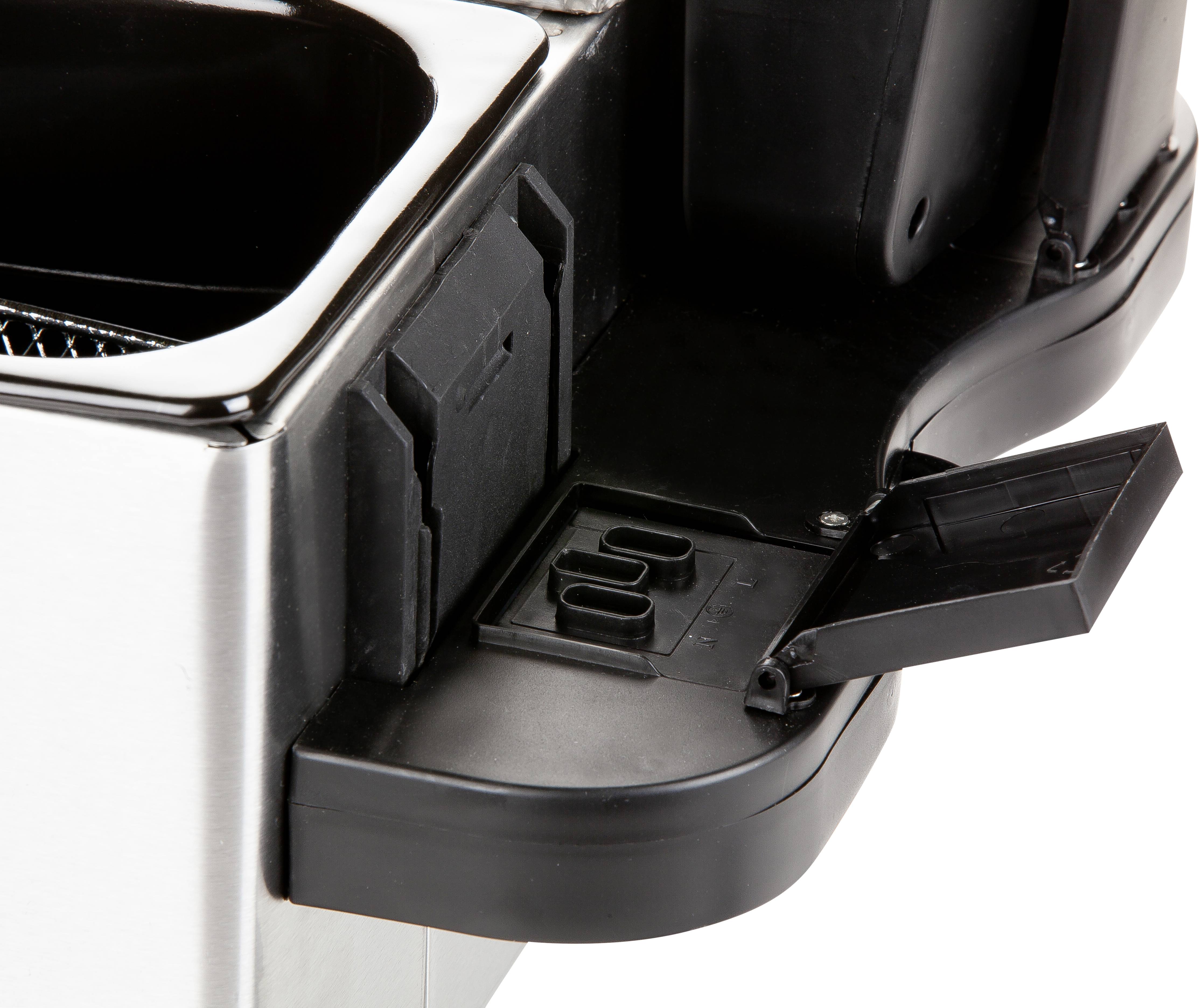 DOMO DO560FR Friteuse double 6 l 3500 tr/min W voyant lumineux acier inoxydable, noir-9