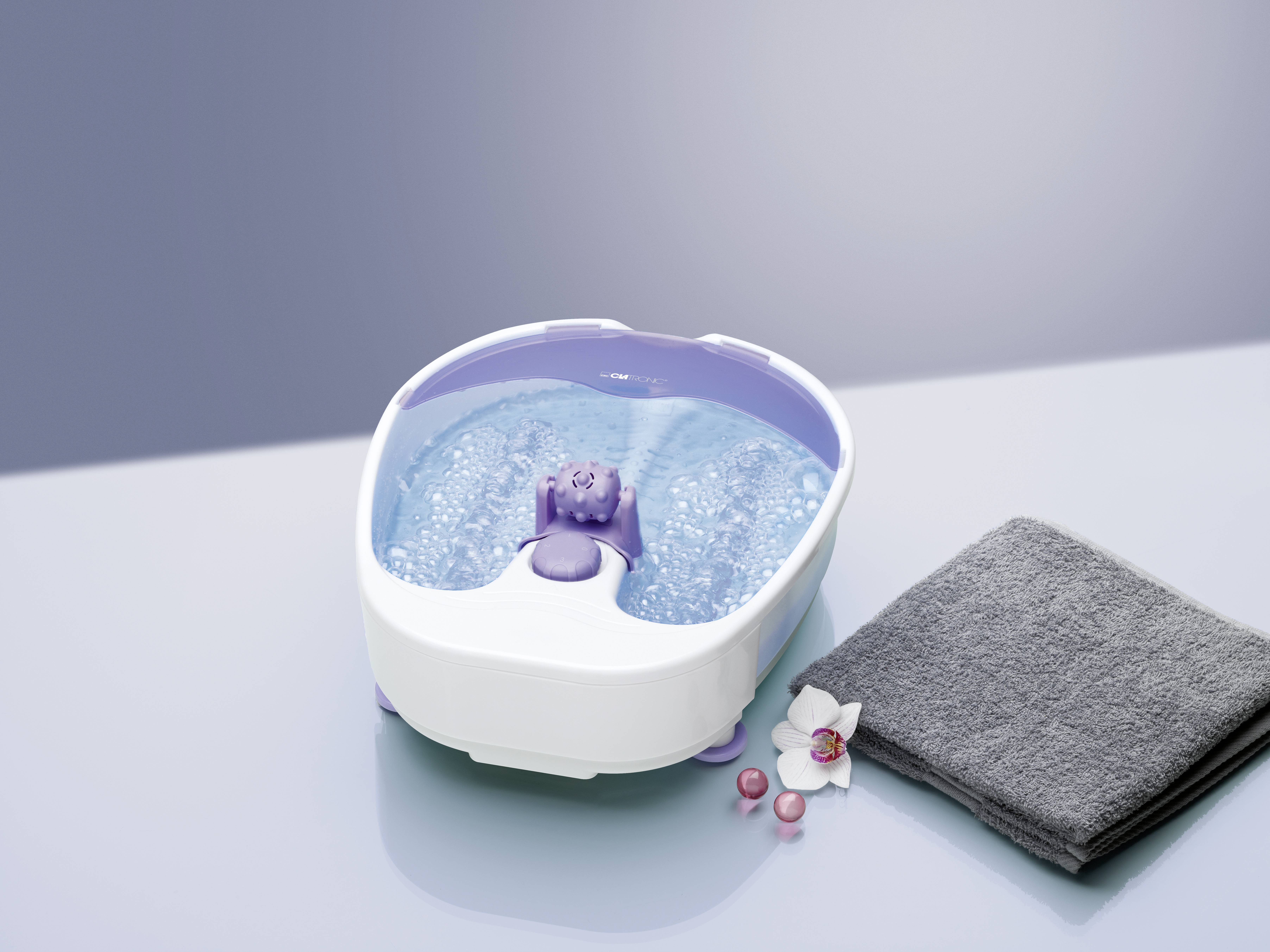 Clatronic FM 3389 Appareil de massage pour les pieds 90 W blanc, violet-1