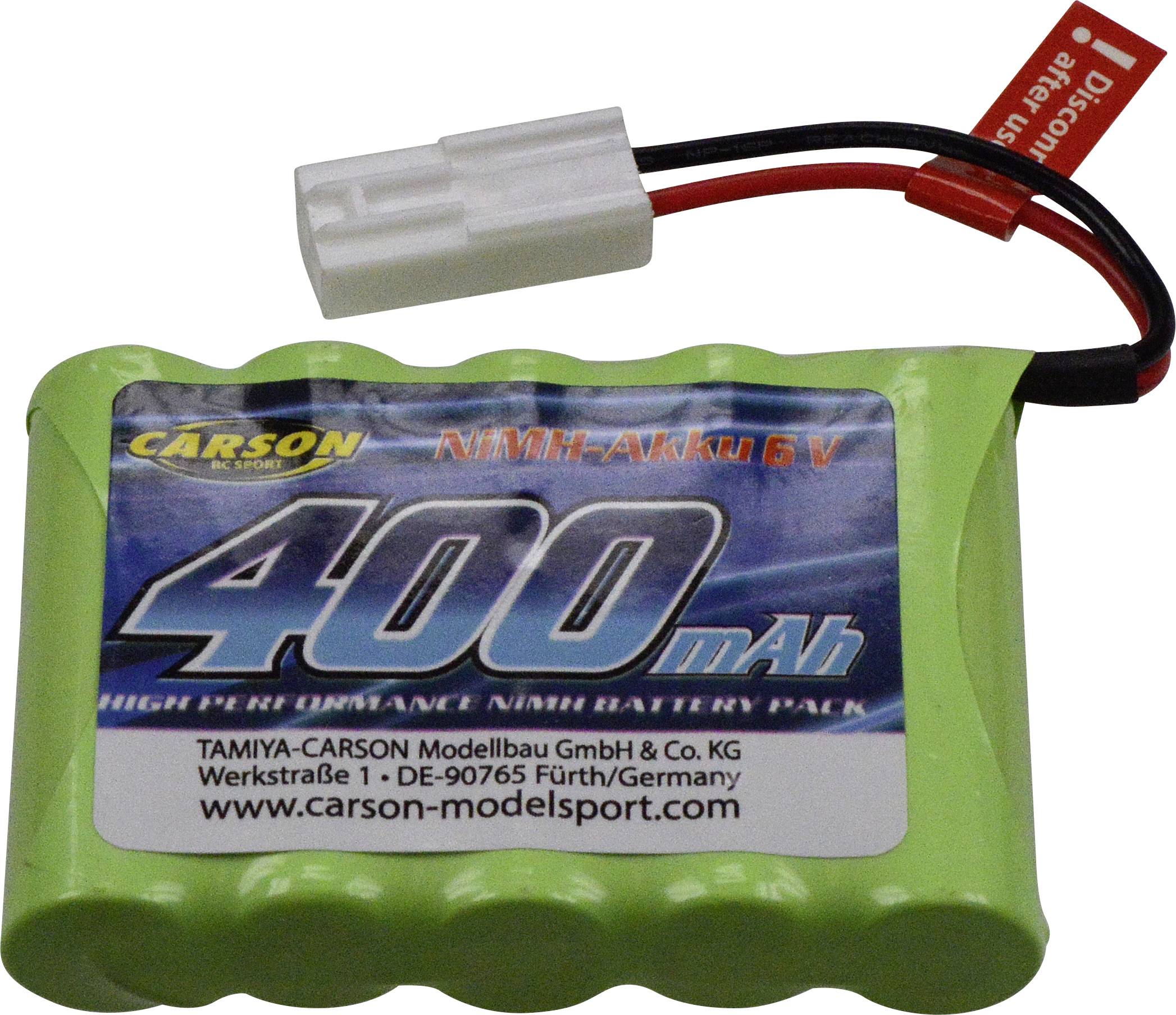 Carson Modellsport Pack de batterie (NiMh) 6 V 400 mAh