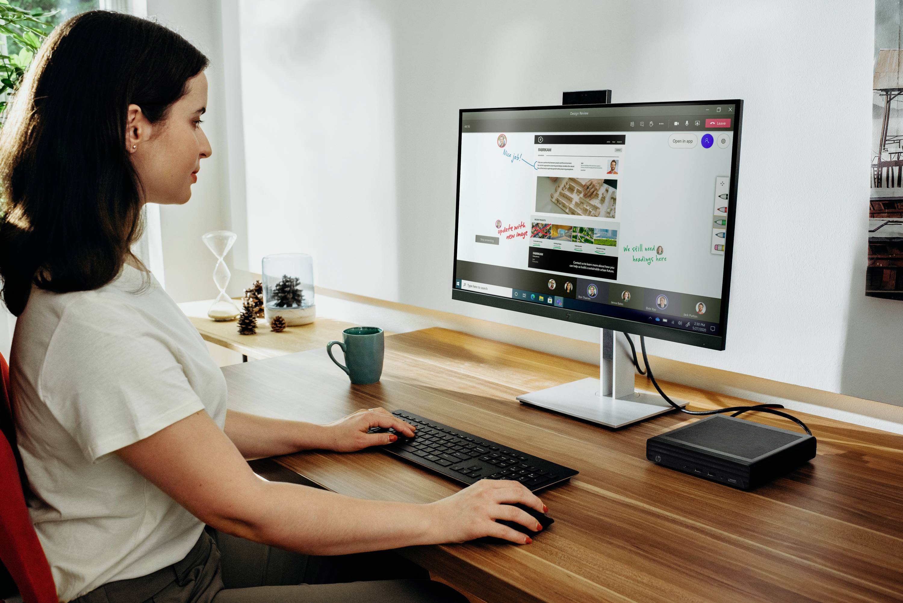 HP PC de bureau EliteDesk 800 G6 Intel® Core™ i7 i7-10700 4.8 GHz 16 GB RAM 512 GB SSD Intel Win 10 Pro 21L20EA#ABD-5