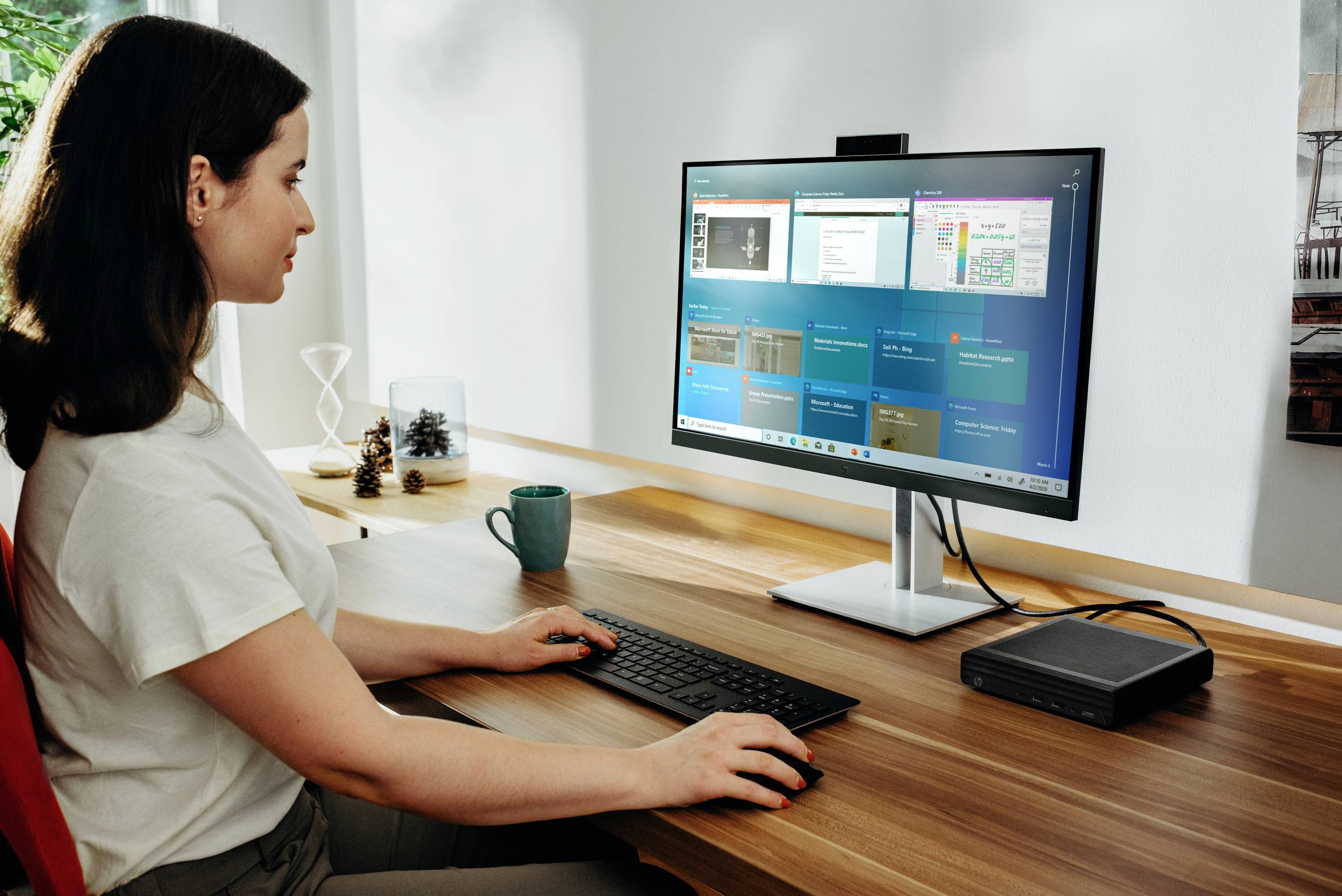 HP PC de bureau EliteDesk 800 G6 Intel® Core™ i7 i7-10700 4.8 GHz 16 GB RAM 512 GB SSD Intel Win 10 Pro 21L20EA#ABD-6