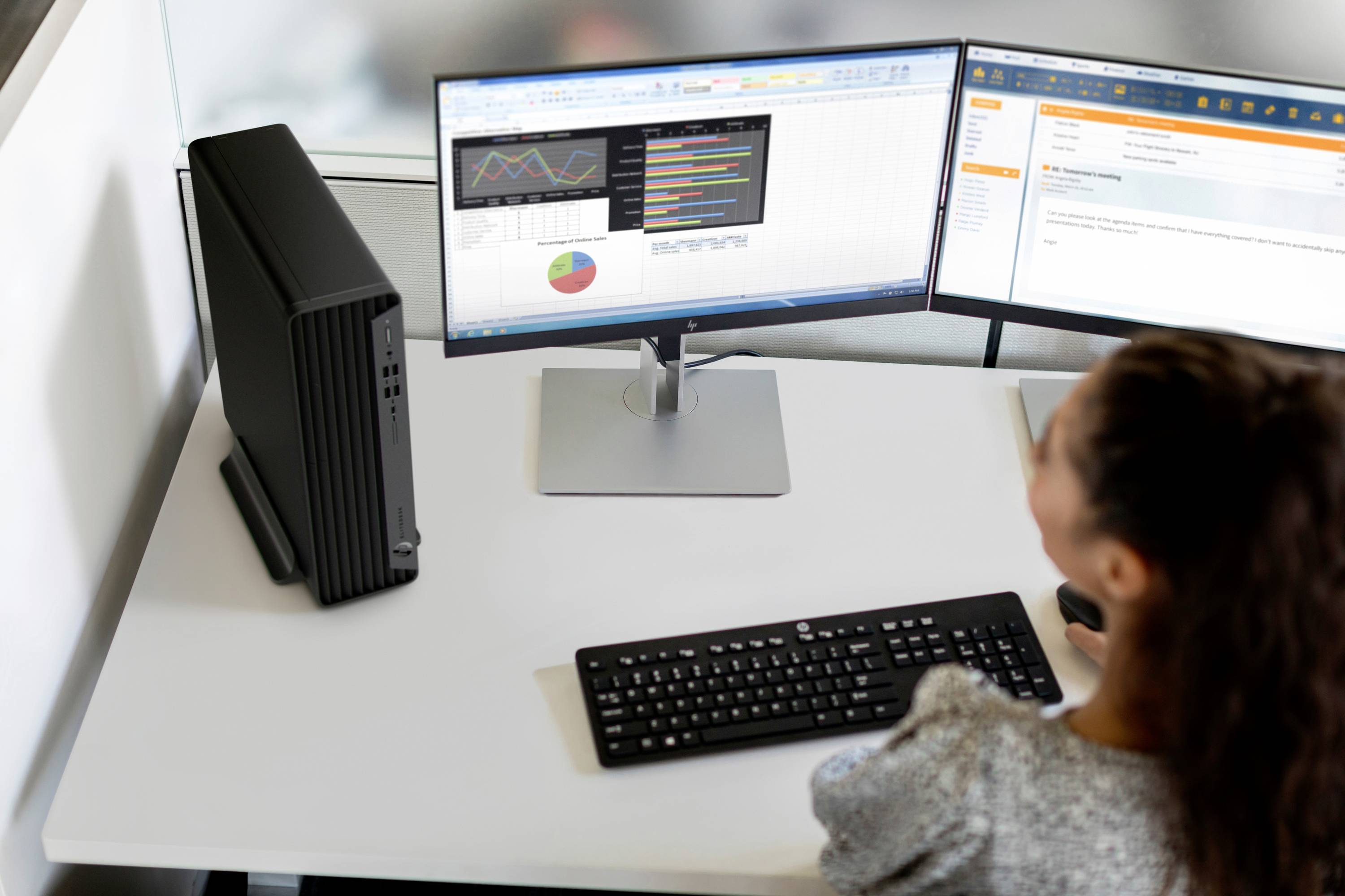 HP PC de bureau EliteDesk 800 G6 Intel® Core™ i5 i5-10500 4.5 GHz 16 GB RAM 512 GB SSD Intel Win 10 Pro 1D2Y5EA#ABD-6