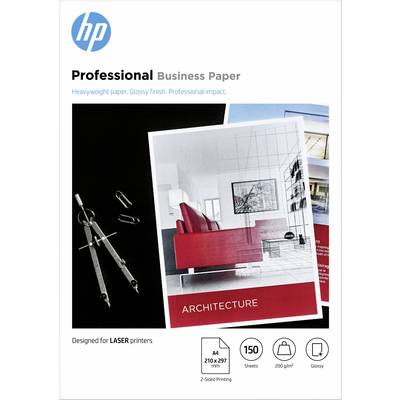Emballage de 'Papier Professionnel HP pour Entreprise' avec une image d'une pièce au design moderne et le texte 'ARCHITECTURE'. Conçu pour imprimantes laser.