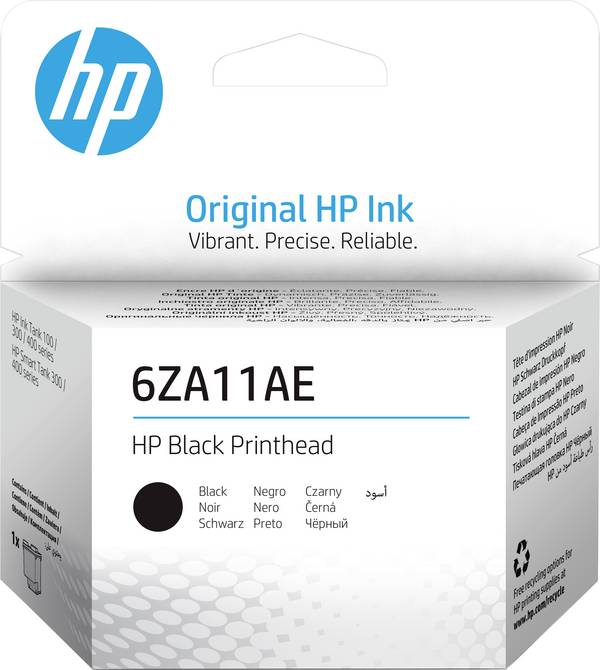HP Tête d'impression à encre Tête d'impression 6ZA11AE 6ZA11AE d'origine noir