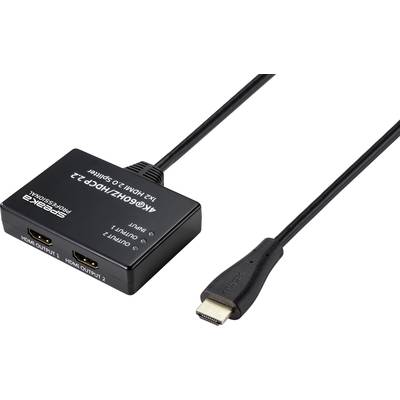 SpeaKa Professional SP-9443508 1+2 ports Répartiteur HDMI   noir