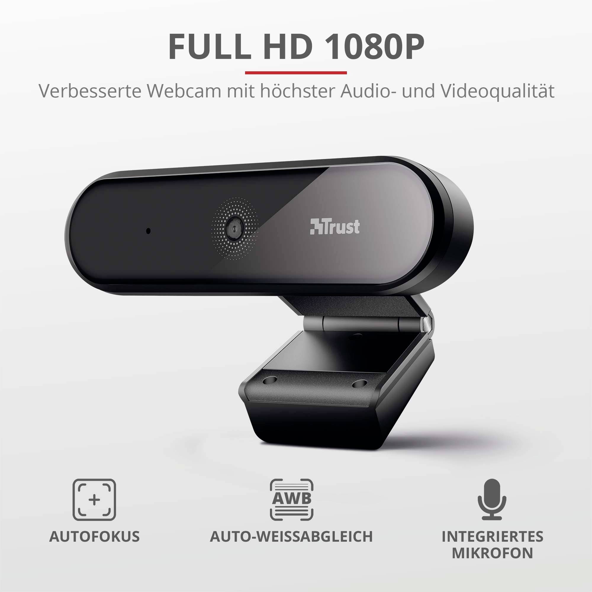 Webcam Full HD Trust Tyro 1920 x 1080 Pixel pied de support-8