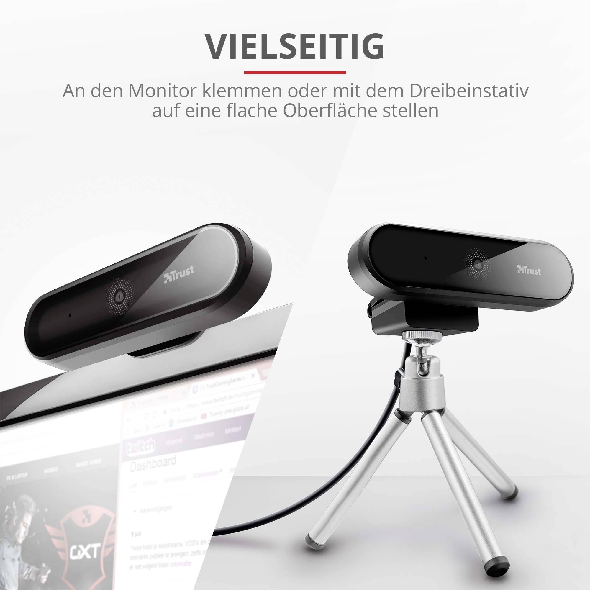 Webcam Full HD Trust Tyro 1920 x 1080 Pixel pied de support-9