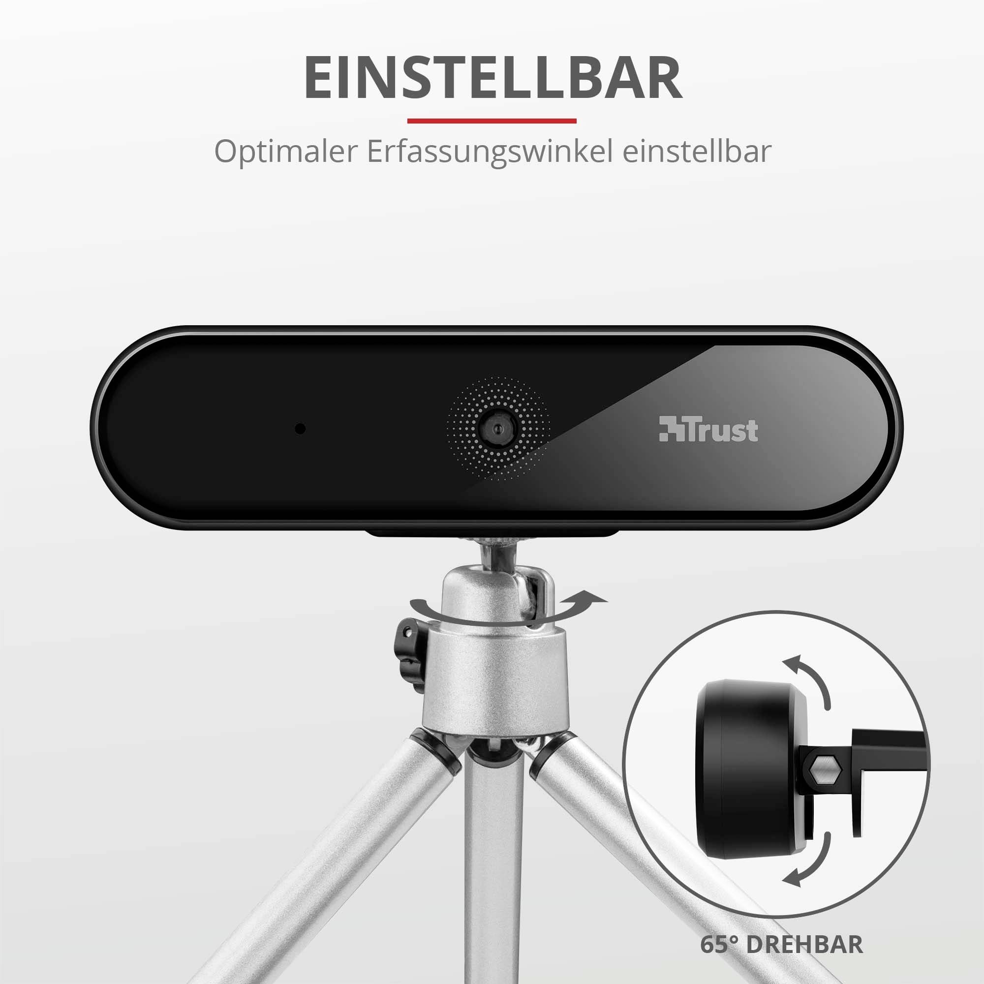 Webcam Full HD Trust Tyro 1920 x 1080 Pixel pied de support-10