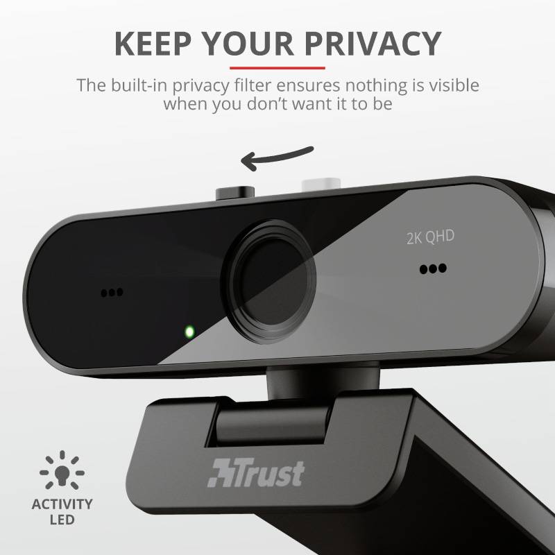 Trust Taxon Webcam 2560 x 1440 Pixel support à pince-14