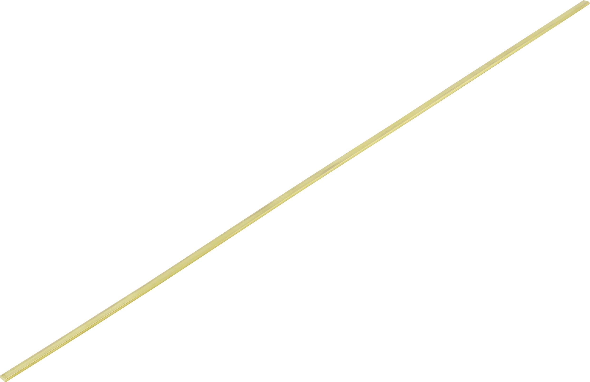 laiton bord plat Tige (L x l x H) 500 x 2 x 1 mm 1 pc(s)