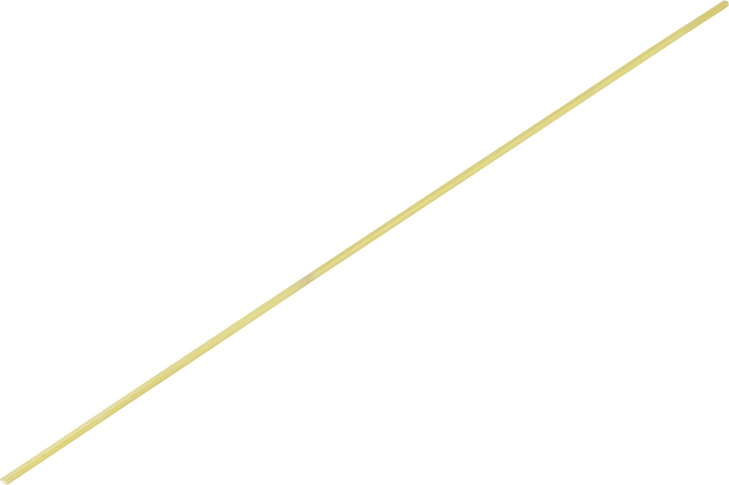 laiton bord plat Tige (L x l x H) 500 x 1 x 1 mm 1 pc(s)